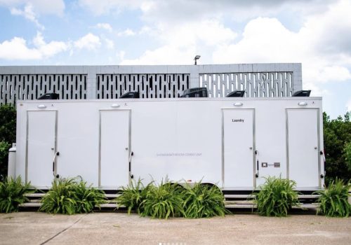 Shower Laundry Restroom Trailer Rental - Louisiana, Texas, Mississippi, Alabama, Florida